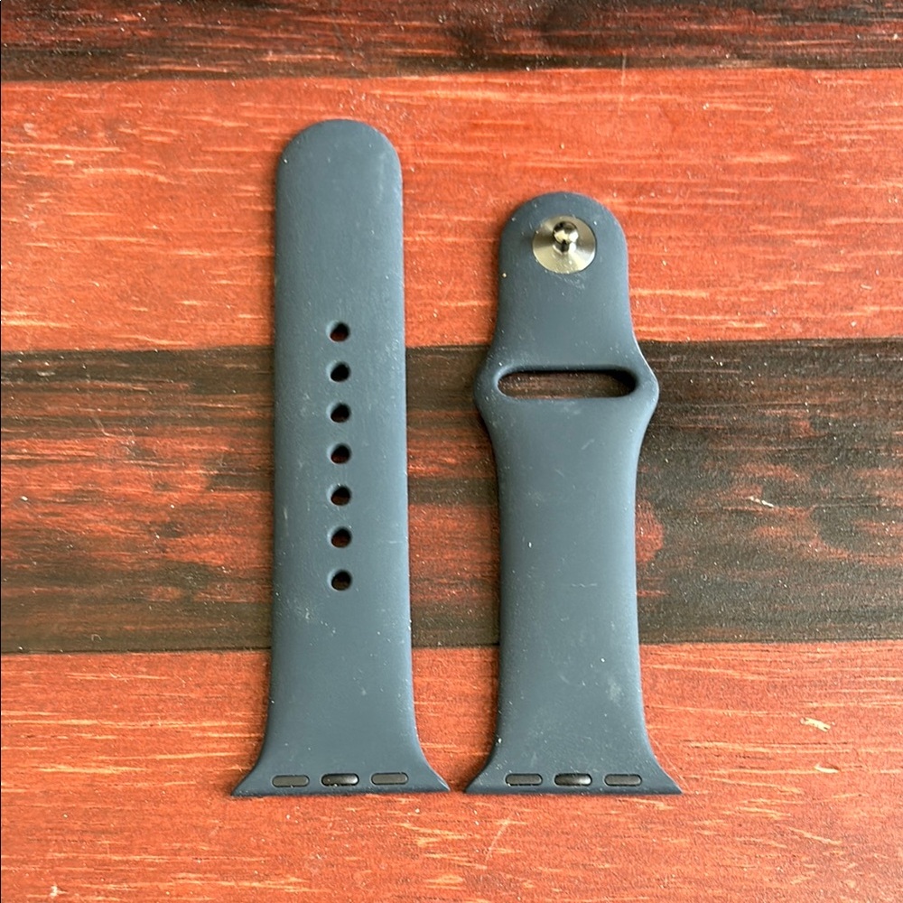 Dark Blue Silicone Apple Watch Band